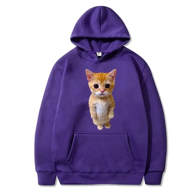 Fun Cat-printed Casual Sportswear Hoodies And Hoods For Harajuku Men's Casual Fashion Tops In The Autumn Of 2025_voghion.com