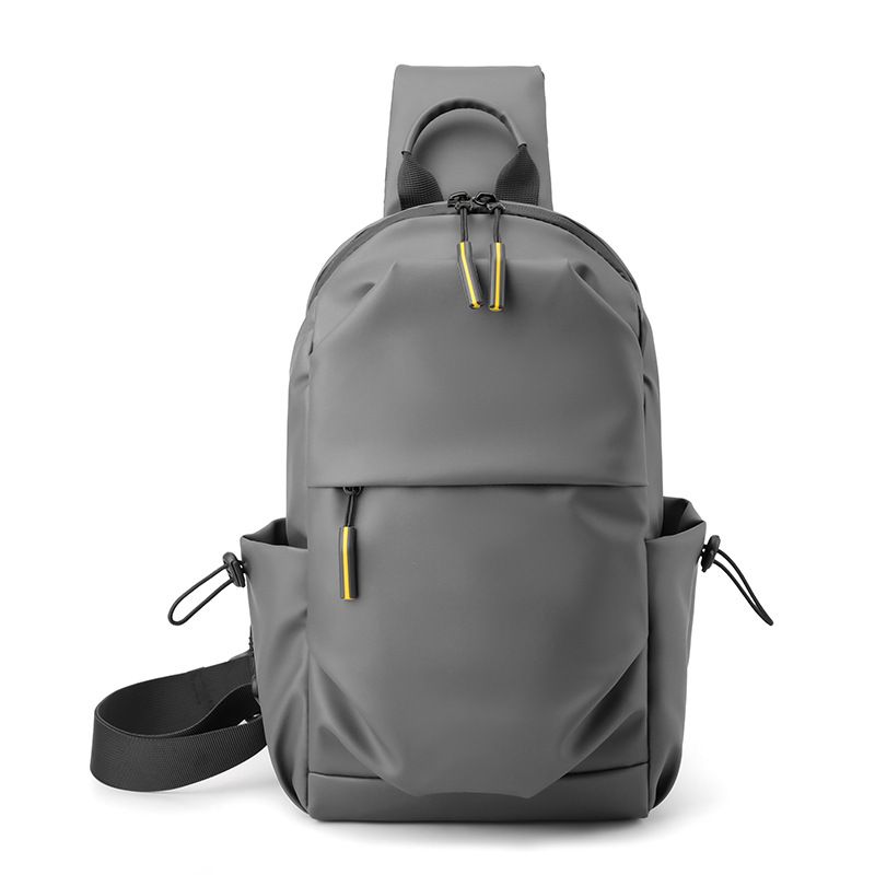 Lässige Herren-Umhängetasche, einfache einzelne Schulter, multifunktional, wasserdicht, Leder, Brusttasche, Modetrend_voghion.com