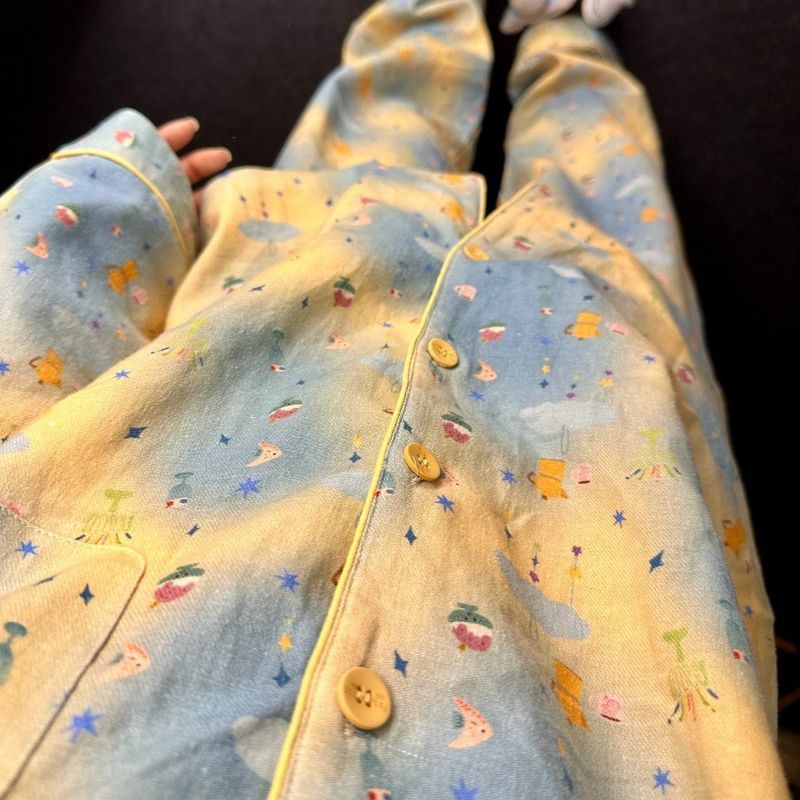 2024 Spring and Autumn New Fairy Tale World Luxury Simple Pajamas Women's Internet Celebrity Style Home Clothes Can be_voghion.com