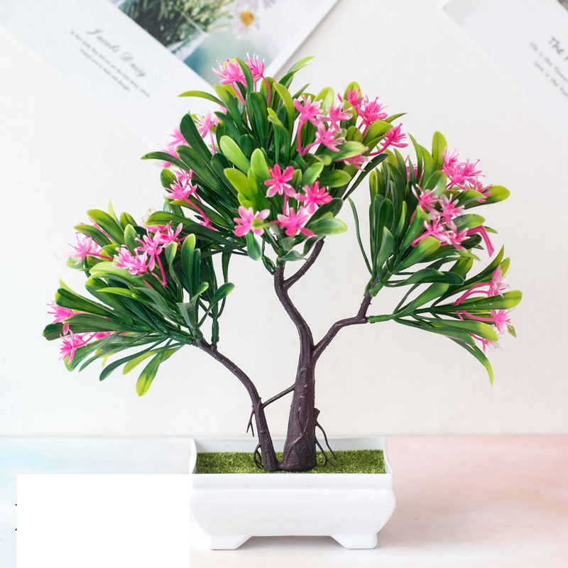 Simulation plant potted indoor green plant small bonsai hyacinth desktop artificial flower decoration home decoration ornaments_voghion.com