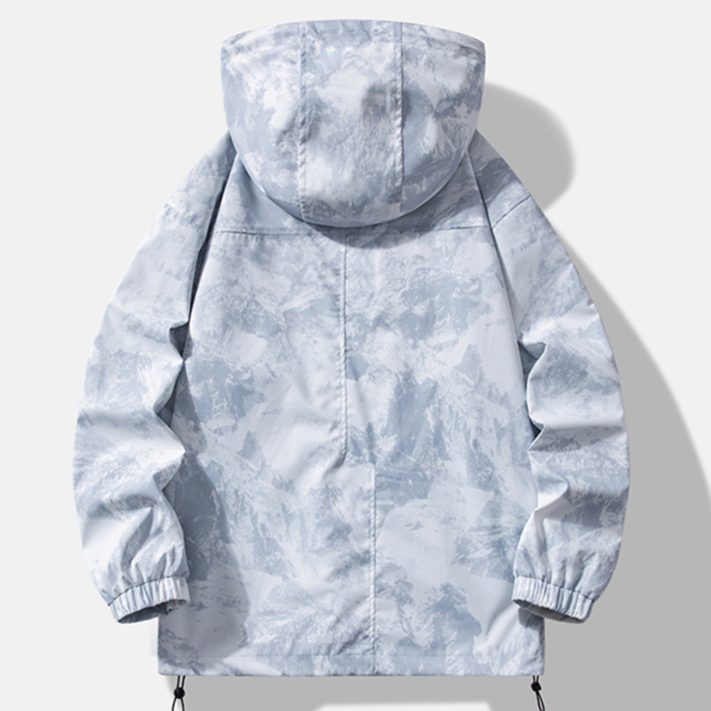 Men's Clothing Mountain outdoor waterproof jacket hooded jacket men and women autumn zipper mountaineering couple jacket _voghion.com