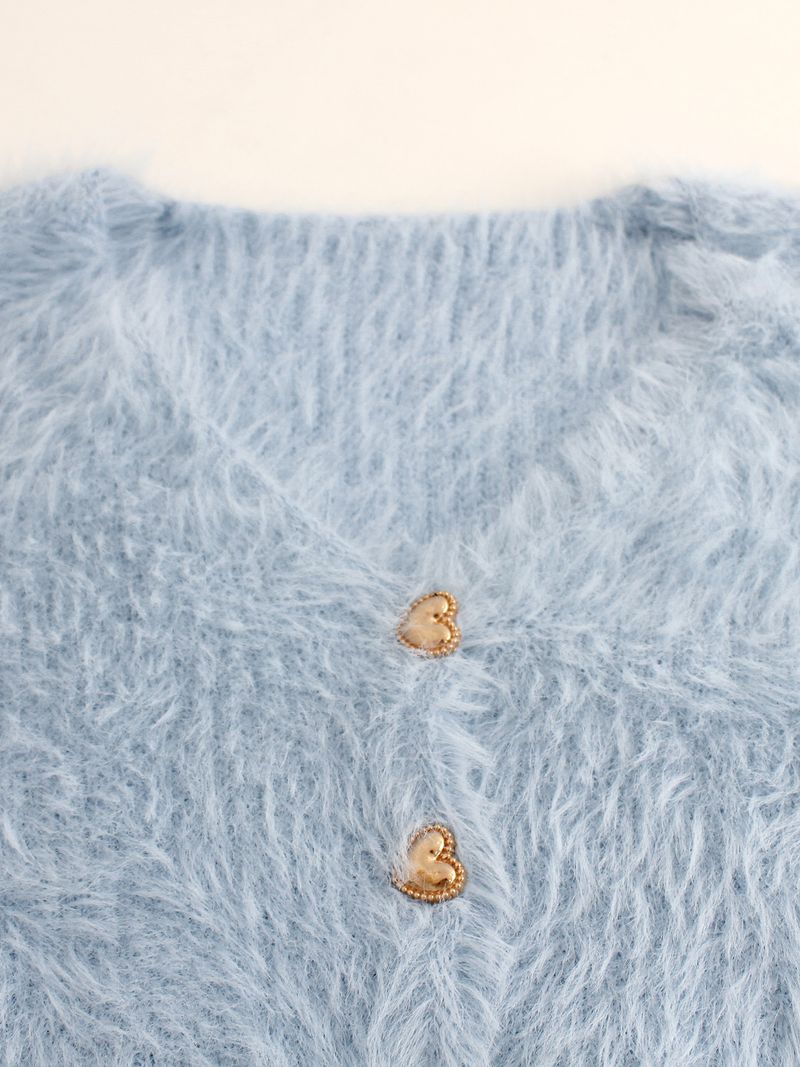 Cardigan corto da donna con scollo a V, leggero, a maniche lunghe, aperto sul davanti, casual, per la primavera e l'autunno_voghion.com