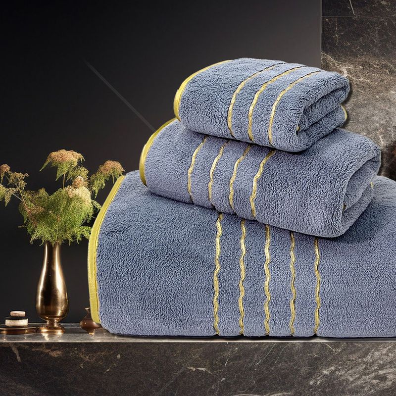 Coral Fleece Bath Towel Set - Ultra Soft & Highly Absorbent (Includes Hair Wrap & Face Towel Thick & Quick-Drying For Home & Spa Use)_voghion.com