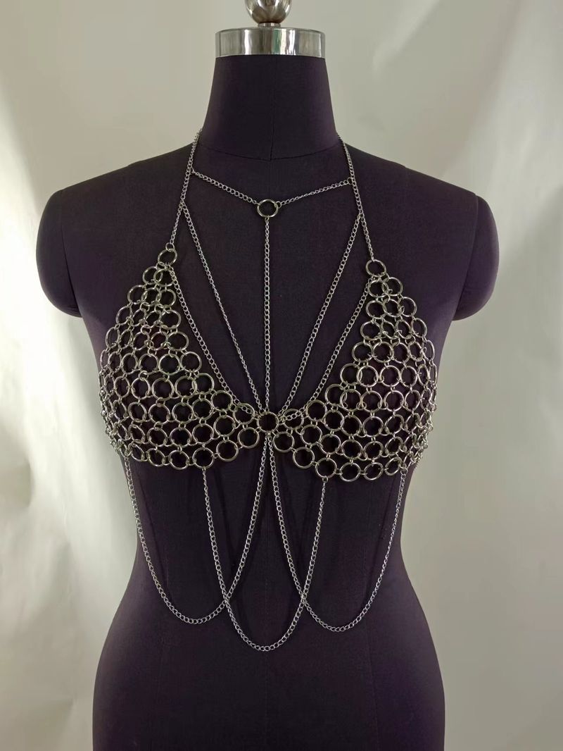 Small ring meets metal chain fringe swing chain top top top vest body chain_voghion.com
