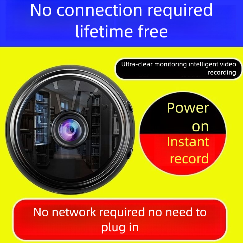 Home Surveillance Ultra-Clear Wireless WiFi Camera No Power Needed Mobile Remote HD Night Vision Auto Recording Playback_voghion.com