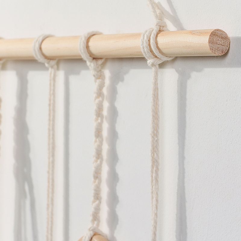 Handgewebter böhmischer Wandteppich, dekoratives Aufbewahrungsregal, ins Schlafzimmer, hängendes Blumenregal, Haarnadelaufbewahrung_voghion.com