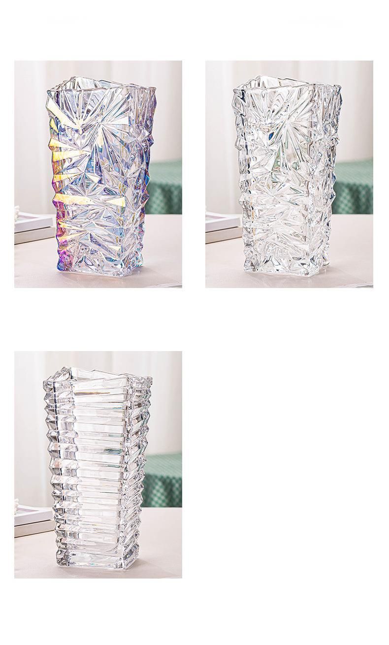 Vaso nordico in vetro spesso - Decorazione floreale idroponica in stile INS per soggiorno
ACZT_voghion.com