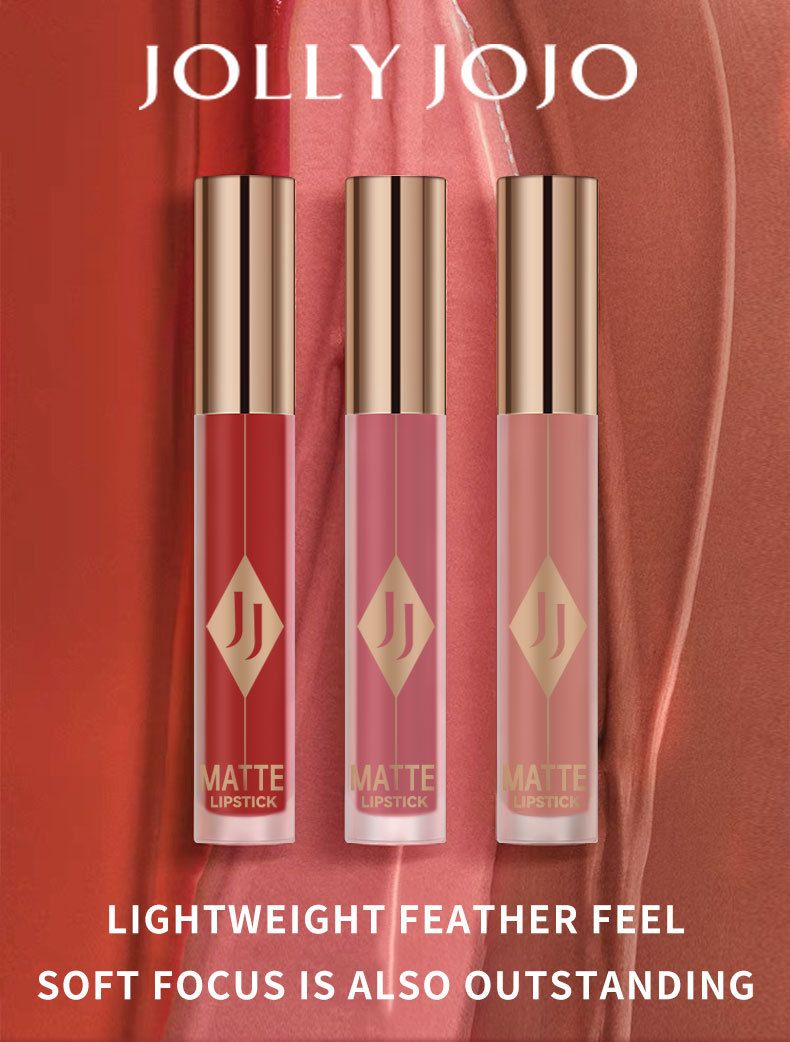 JOJO Matte Lip Glaze Gloss à lèvres hydratant couleur antiadhésive tasse velours mat rouge à lèvres maquillage en gros_voghion.com
