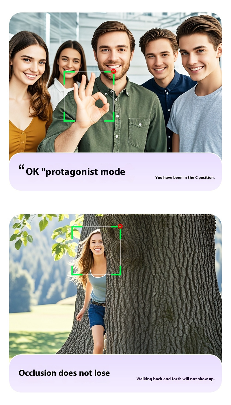New Follow-up Anti-shake Gimbal Mobile Phone Selfie Stick, Fully Automatic Photo Artifact, Bluetooth Connection, Anti-shake Retractable_voghion.com