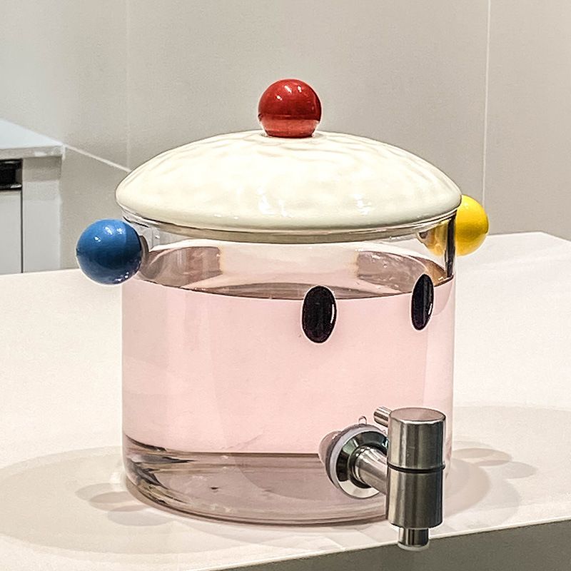 Home Furniture cold water kettle high temperature resistant cold water kettle household large capacity beverage bucket with faucet can be placed_voghion.com