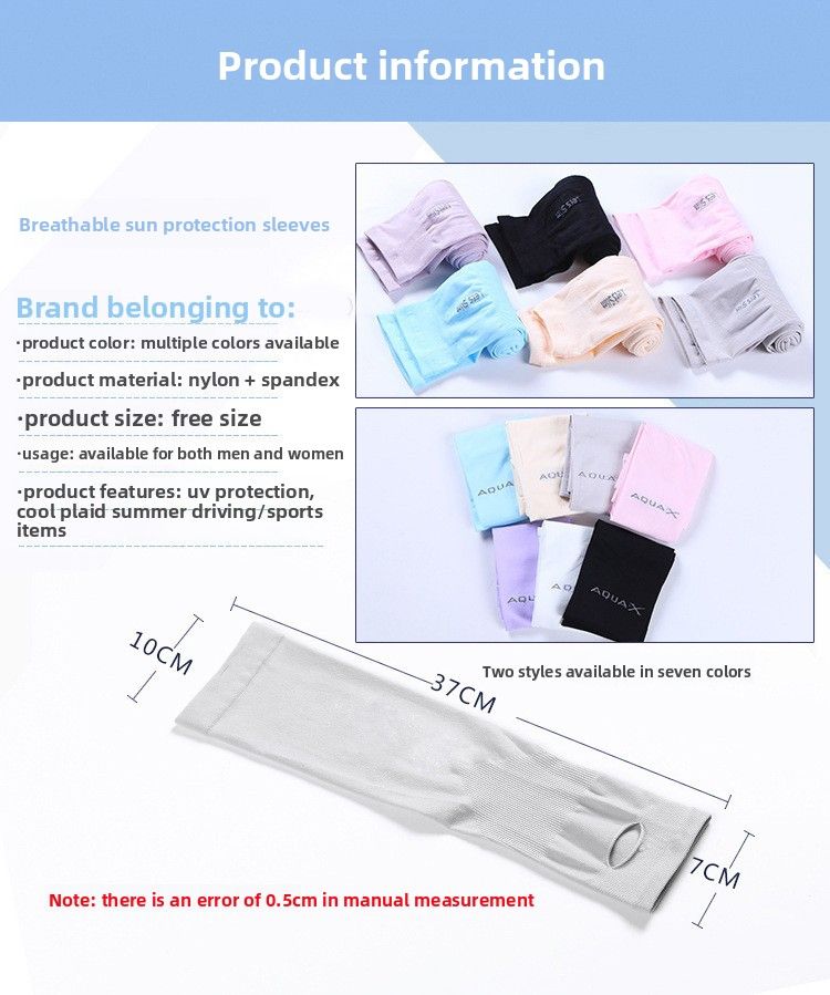 Protezione UV da uomo, protezione solare estiva in seta ghiacciata, maniche da braccio, guanti da donna_voghion.com
