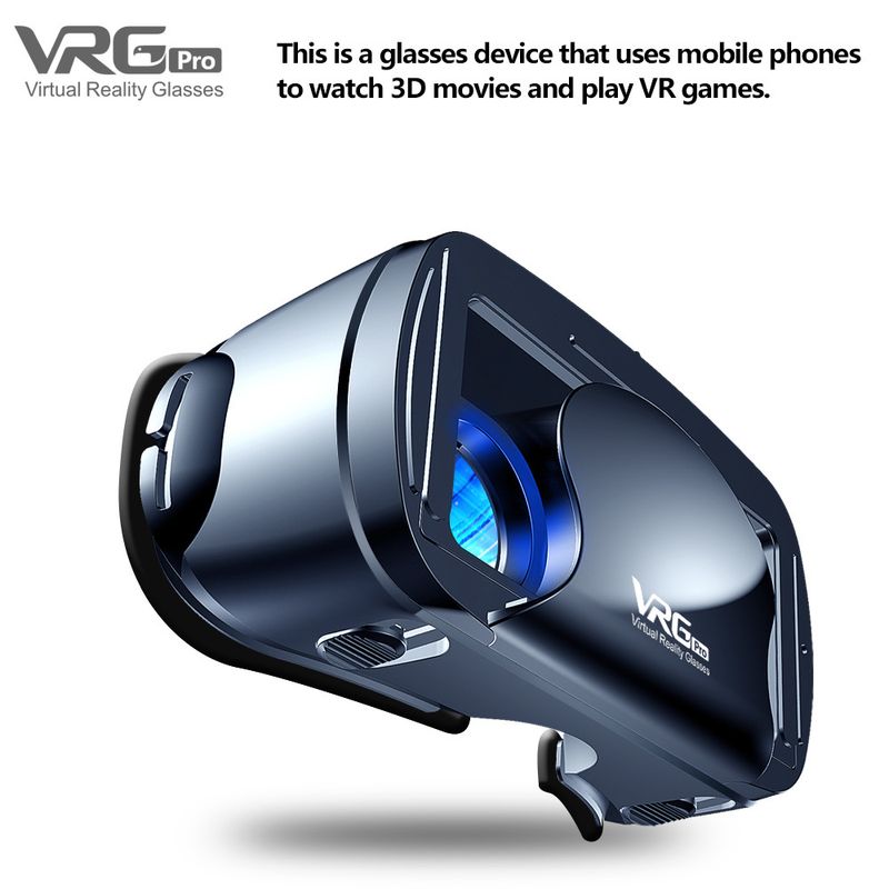 VRG Pro VR-Brille Virtual Reality Headset-Geräte Viar 3D-Helmbrillenlinsen Smart für Smartphone-Handy-Spiel_voghion.com