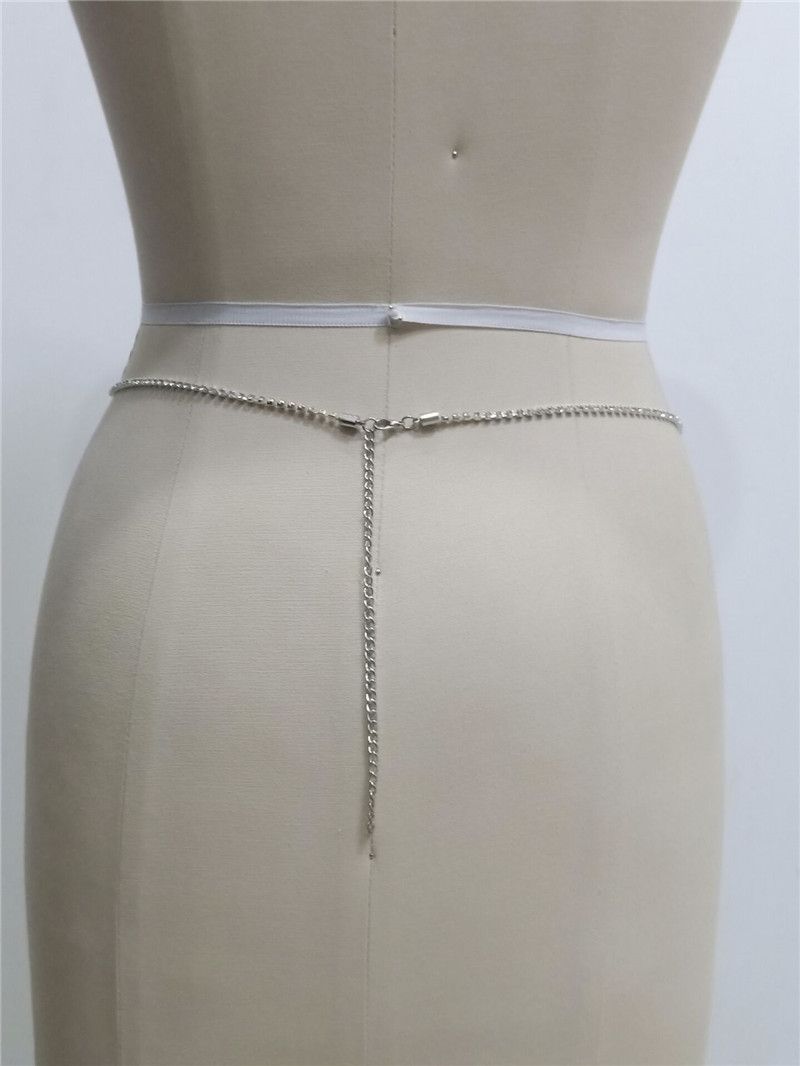 Gioielli da donna con catena in vita con diamanti scintillanti e tripli con diamanti singoli_voghion.com