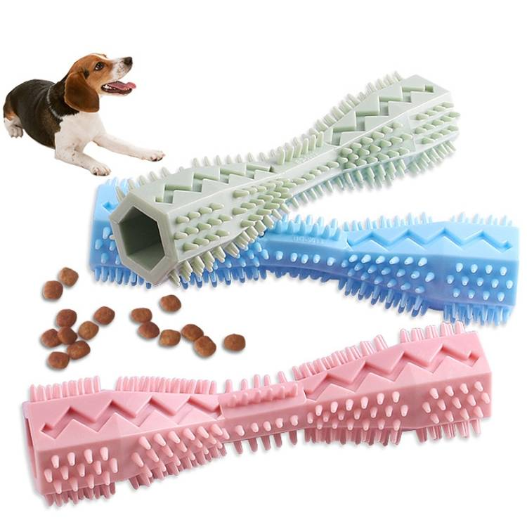Jouet à mâcher pour animaux de compagnie, bâton de nettoyage des dents molaires hexagonales_voghion.com