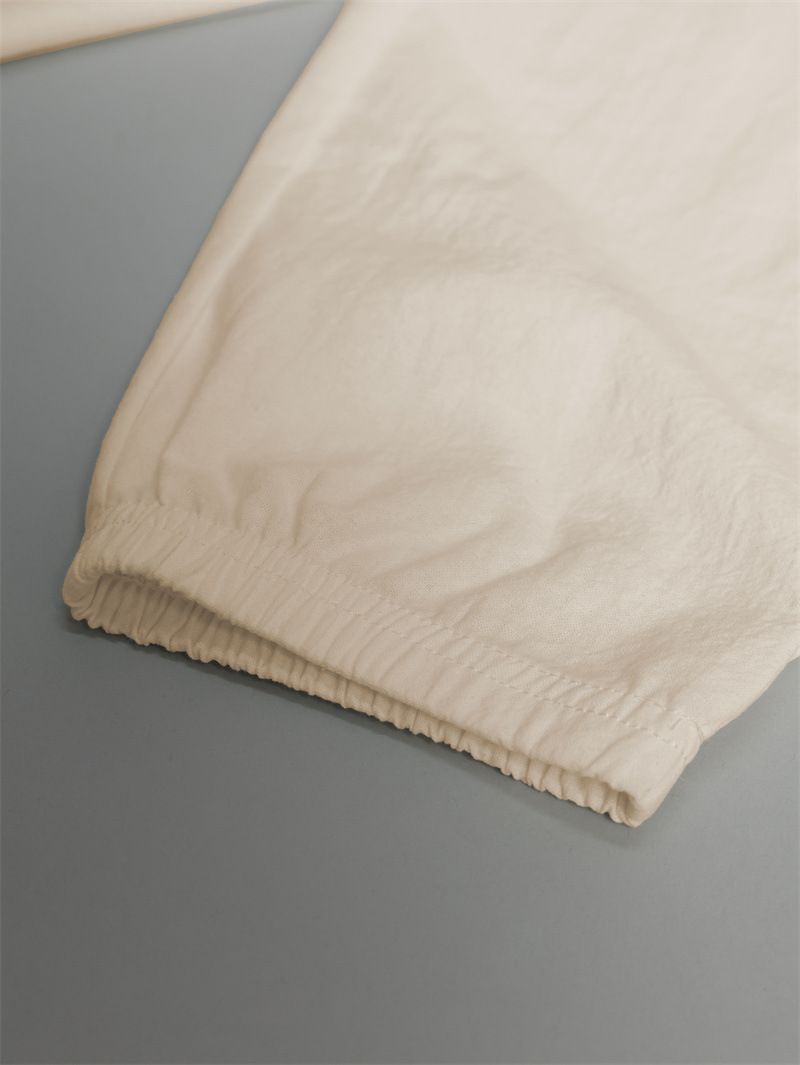 Pantalons pour hommes en coton et lin, pantalons d'extérieur amples à poches multiples, pantalons de travail à revers, pantalons décontractés longs pour hommes_voghion.com