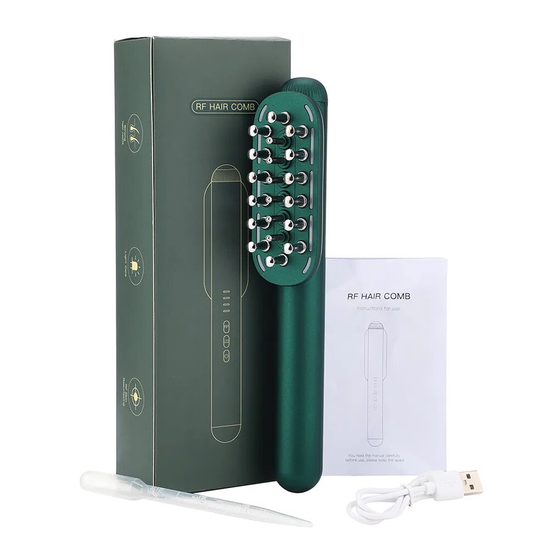 2023 New RF hair grooming comb Intelligent micro-current infrared vibration massage comb hair grooming comb_voghion.com