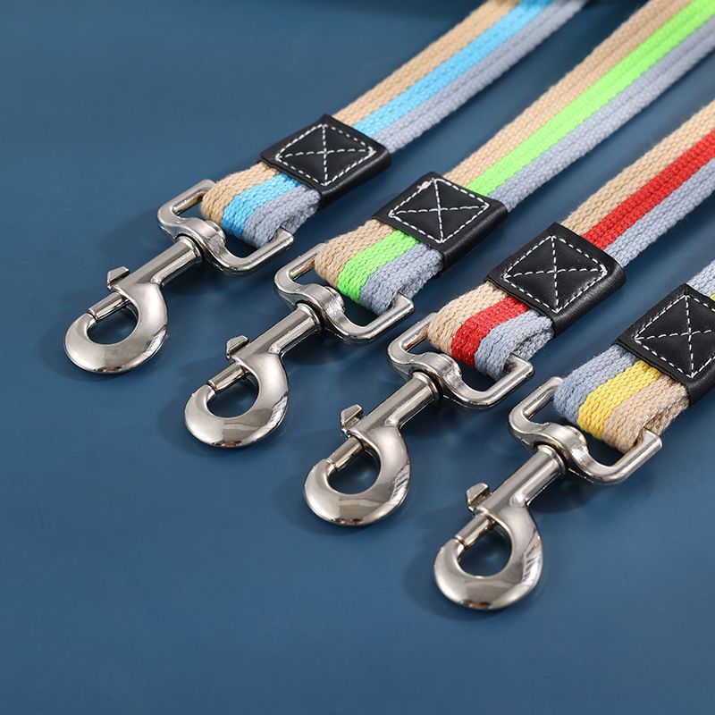 Pet Canvas Walking Professional Training Medium Household Wear-resistant Extended Dog Leash_voghion.com