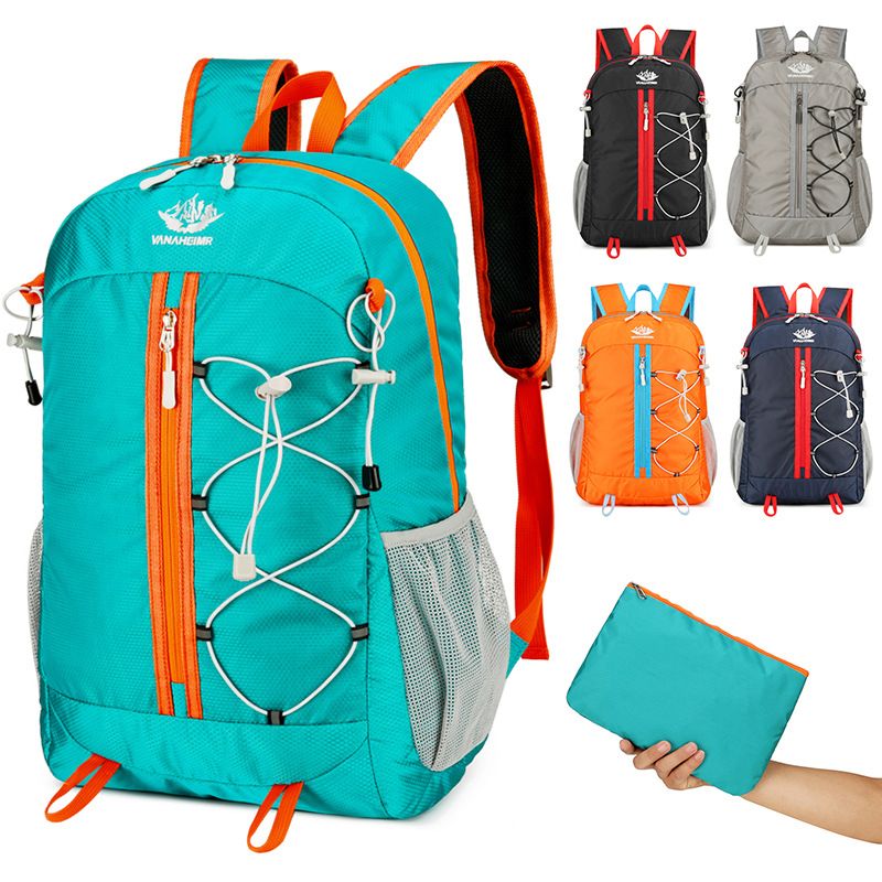 Backpack, large capacity backpack, Oxford cloth hiking and cycling backpack, ultra light, multifunctional, casual, foldable_voghion.com