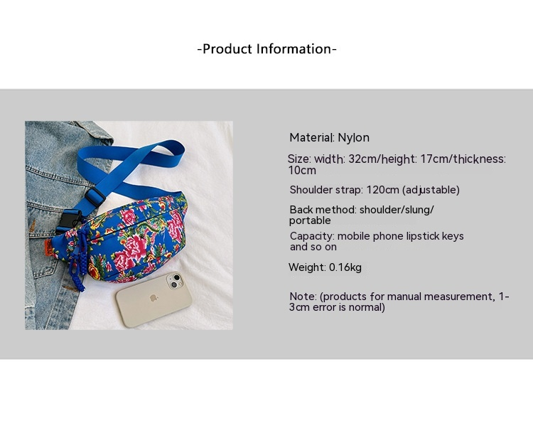 Small Crowd Flower Dragon Earth Cool China-chic Cross Body Chest Bag Women 2024 New Fashion Personality Retro Ethnic Style Small Bag Men and Women_voghion.com