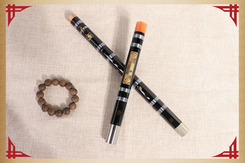 Double Inserted White Copper Professional Two Section Master, Refined Bitter Bamboo Flute, Student Flute_voghion.com