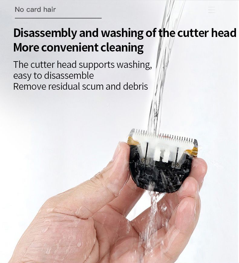 Professional Hair Clipper For Barbers & Home Use - Cordless Rechargeable Hair Trimmer With Titanium Blades, Adjustable Combs & Multiple Attachments_voghion.com