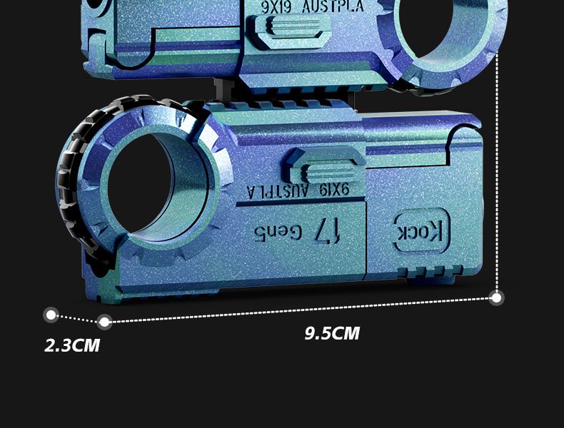 Παιχνίδι όπλο Soft Bullet Mini Glock διπλό πιστόλι δακτυλίου πιστόλι αποσυμπίεσης κράμα εκτοξευτήρα παιχνίδι εκτόξευσης_voghion.com
