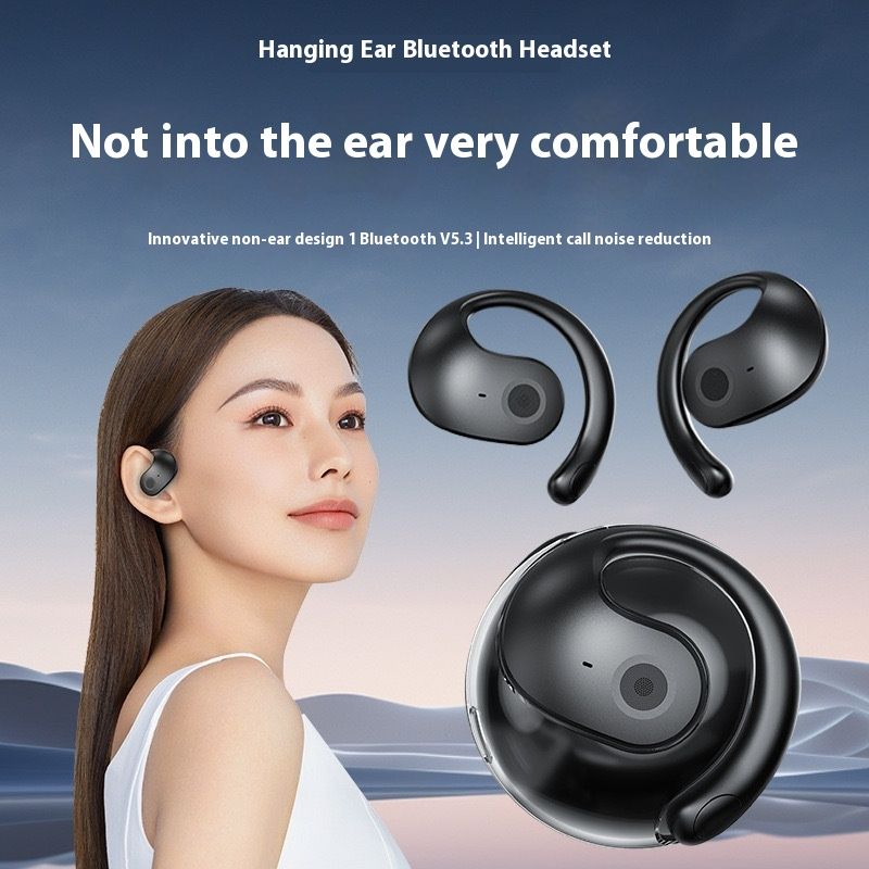 New Ear Hanging Wireless Bluetooth Comfortable Wearing, Small Coconut Ball T2 Intelligent High-quality Earphones For_voghion.com