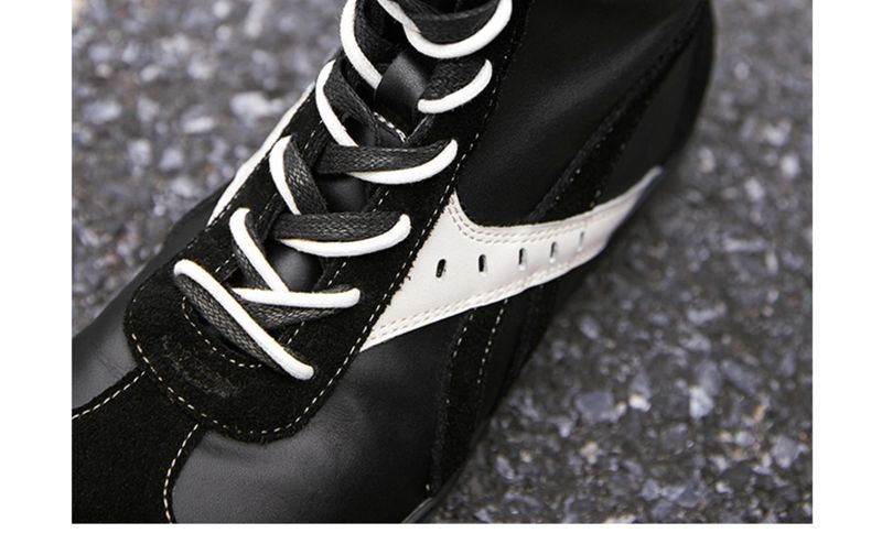 Women Boxing Boots Zhongjia Girl●3.5Cm Height-Increasing Boxing Boots For Women, Color-Block Thin Sole Short Boots, Trendy_voghion.com