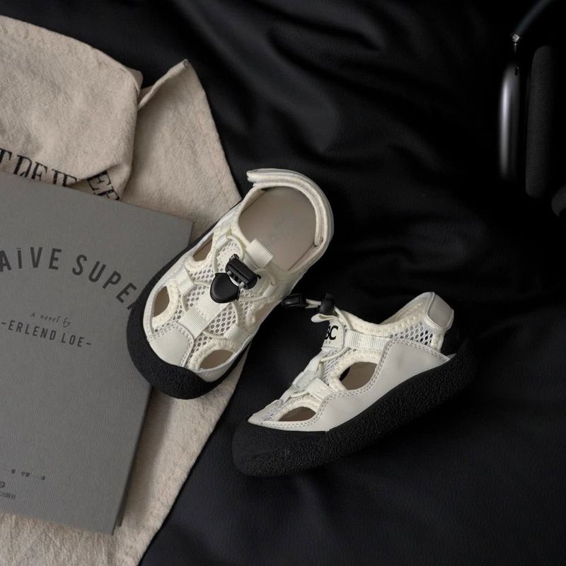 Sandali per bambini, estate 2025, per bambini, per bambini piccoli, per l'asilo, con punta chiusa, anti-calci, scarpe sportive da spiaggia_voghion.com