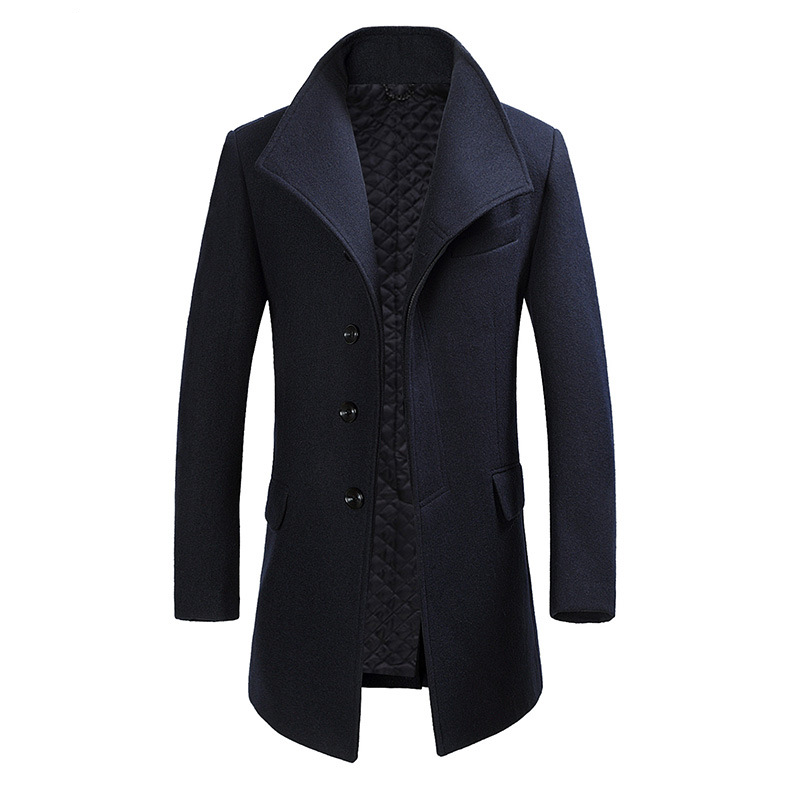 Woolen cloth men's Keel Trench Coat_voghion.com