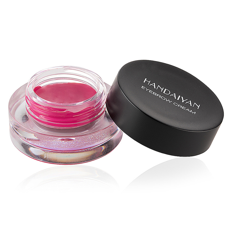 Coloré sourcil teinte pommade Gel rehausseur cosmétiques sourcils crème avec Kit de brosse rouge violet gris couleur_voghion.com