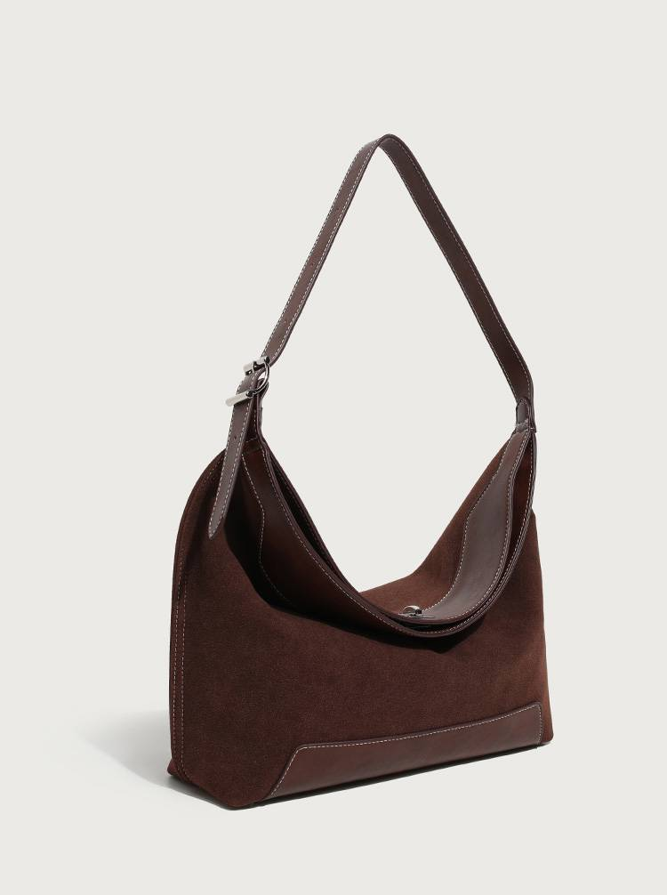 Geantă de umăr la modă din piele de culoare pură, cu același temperament, cu o sută de stele, geantă subraț, cu capacitate mare, tip crossbody_voghion.com