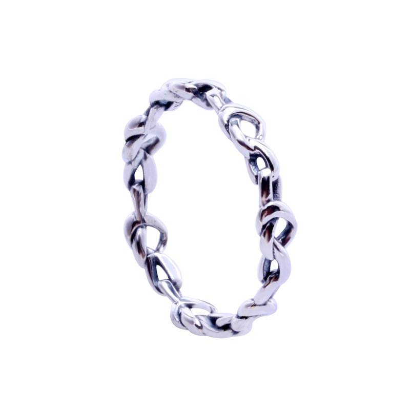 Anello da donna a forma di cuore, anello minimalista intrecciato per coppie d'amore, regalo romantico per lei. Anello cuore a cuore, alla moda, cuore a cuore._voghion.com