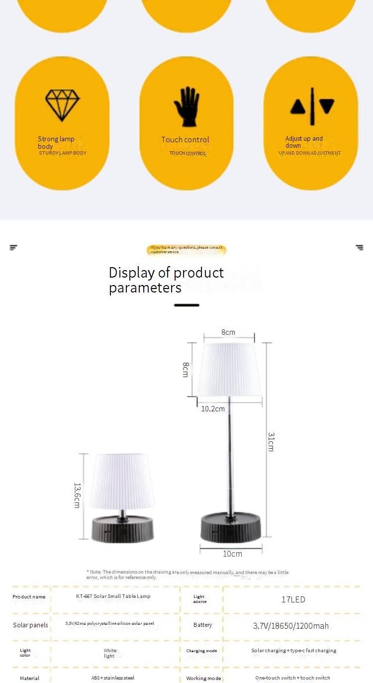 Lanterna da campeggio a LED solare - Luce da tavolo portatile per esterni con illuminazione da 6 a 12 ore, impermeabile per la decorazione di tende da giardino, barbecue e patio_voghion.com