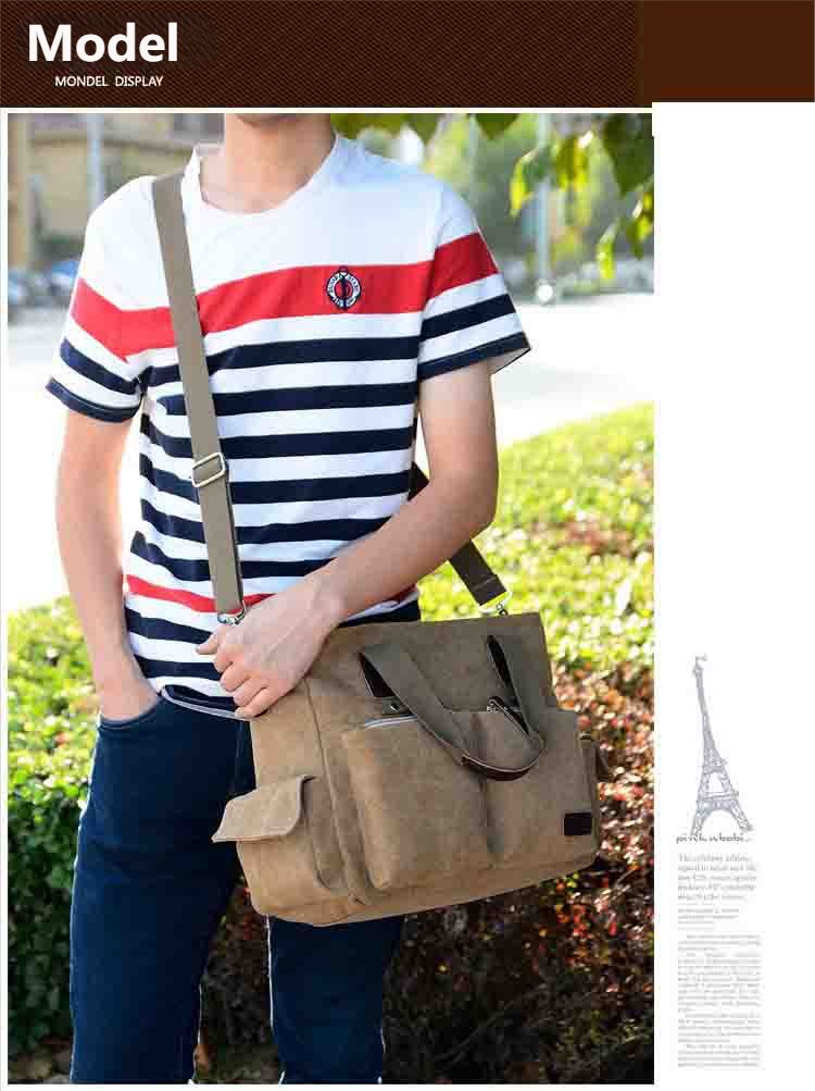 Canvas Bag, Messenger Bag, Casual Cloth Bag, Handbag_voghion.com