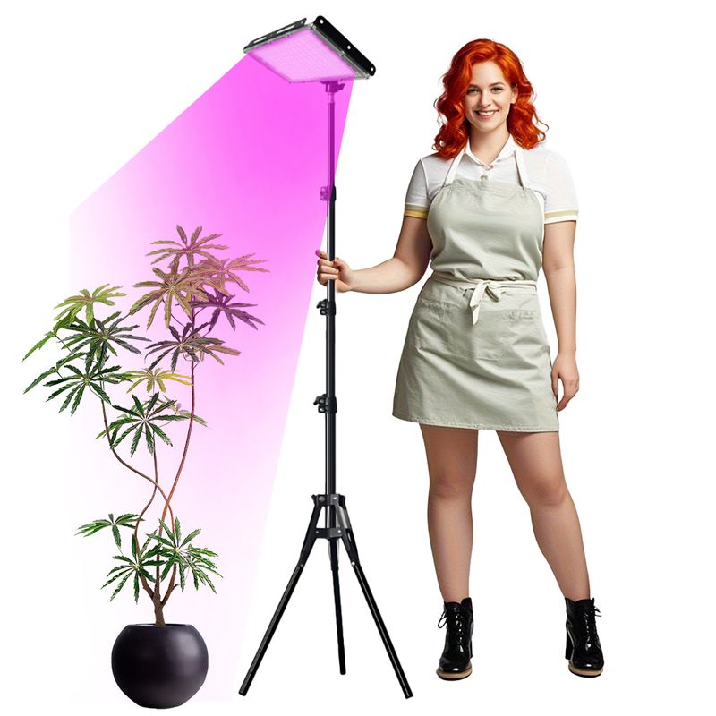 Grow Light For Indoor Plants, Full Spectrum Standing LED Plant Grow Lights - Timer & Adjustable Tripod Stand, Led Floor Lamp For Indoor Plants Growing_voghion.com