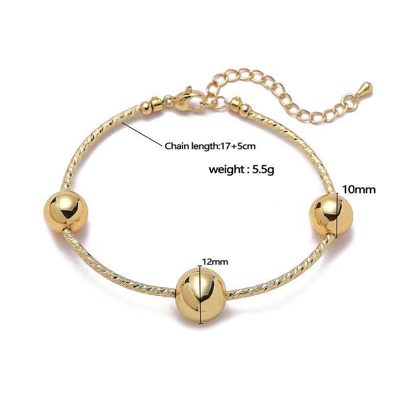 Verstellbares Glücksperlen-Armband- und Halsketten-Set für Damen – 18 Karat vergoldete runde Perlenkette, Boho-Chic-Accessoire für den Alltag, Schmuckset_voghion.com