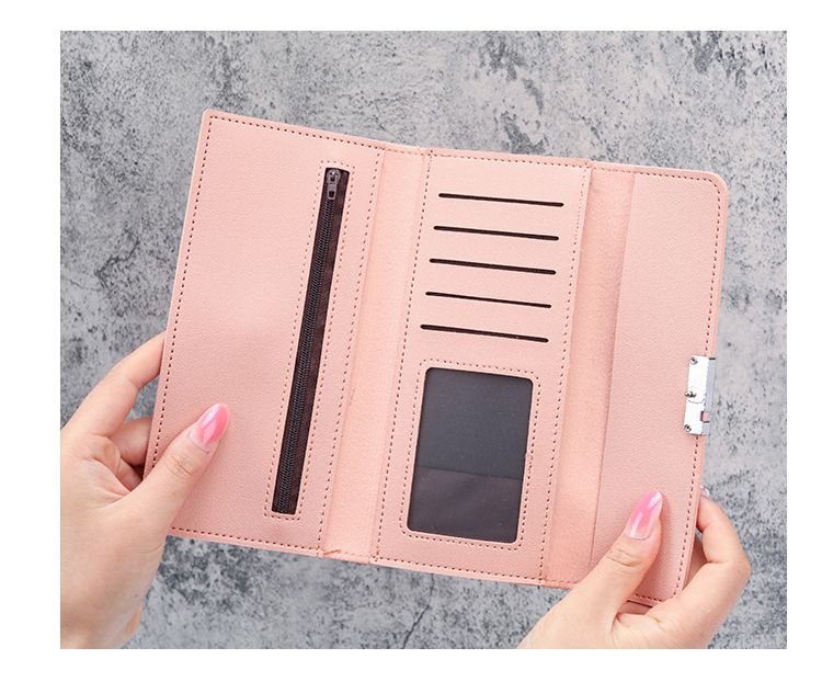 Long Wallet Ladies New Tri-Fold Clutch Multi-Functional Pu Bag Wallet_voghion.com