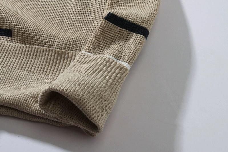 Maglione lavorato a maglia a righe color-block da uomo – Pullover girocollo alla moda con vestibilità comoda (M-3XL)_voghion.com