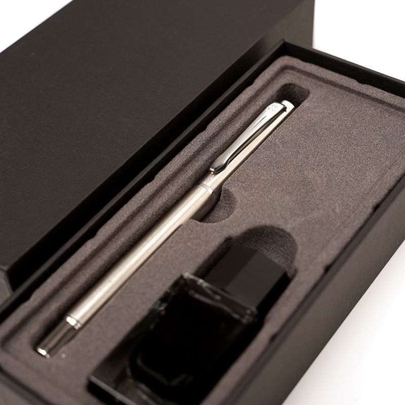 Fountain Pen Simple Hard Pen Calligraphy Adult Calligraphy Dark Tip Curved Tip Student Metal Fountain Pen Gift Box Set_voghion.com