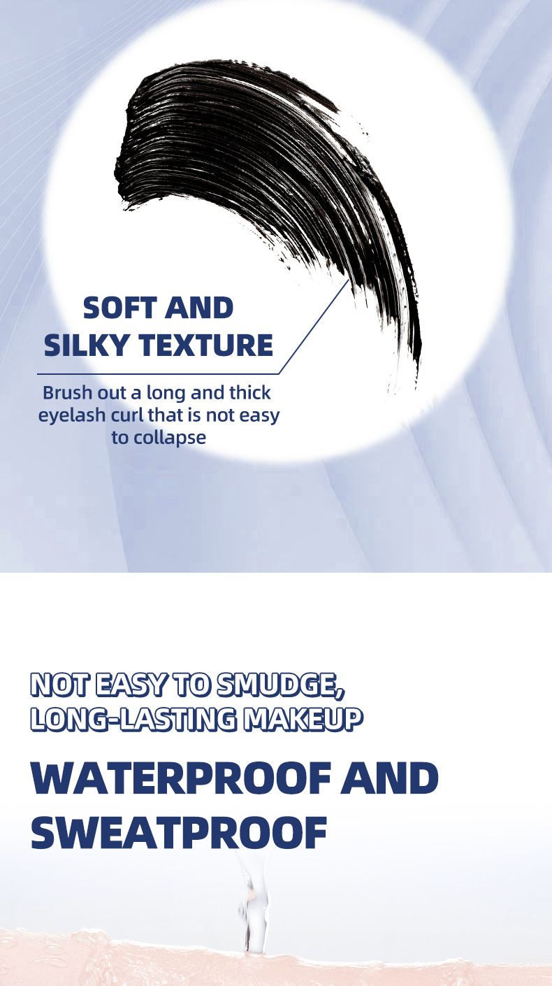 O'CHEAL Black Mascara - Waterproof Volumizing Curling Lengthening Smudge-Proof Eyelash Mascara_voghion.com