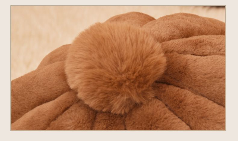 Cuccia rotonda Cuccia semi-chiusa per gatti e conigli piccoli Cuccia soffice per autunno e inverno Cuccia imbottita per animali domestici Cuccia per cani di piccola e media taglia_voghion.com