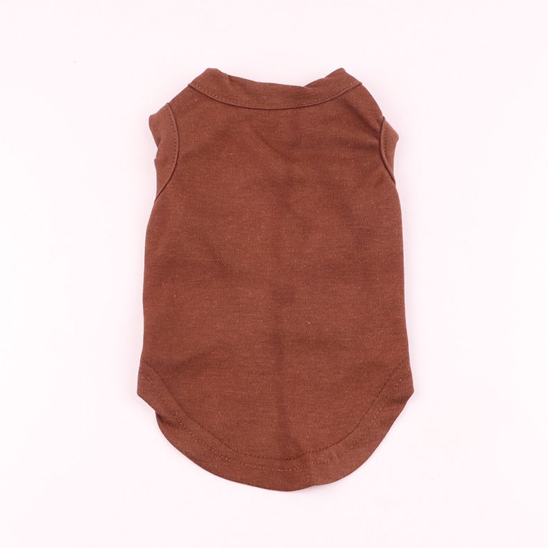 Solid Color Four Seasons T-Shirt Cat Vest Dog Clothes Pet Apparel_voghion.com