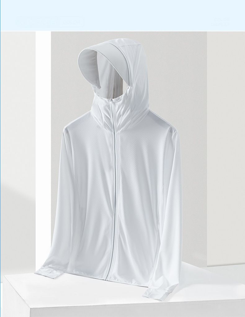 Herrenbekleidung Sonnenschutzkleidung Herren Neue Sommer Dünne Eisseide Atmungsaktive Sonnenschutzkleidung Herren Outdoor Angeln Dünne Krempe Jacke_voghion.com