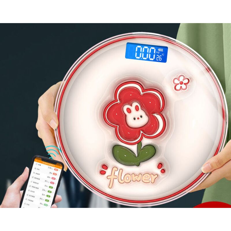 lot High Precision Fortune Electronic Cute Bluetooth Rechargeable Home Weight Loss Student Dormitory Body Fat Scale_voghion.com