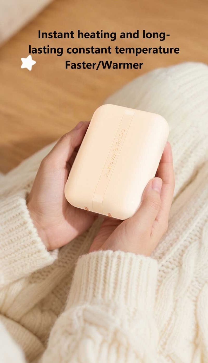 2-in-1 Detachable Magnetic Hand Warmer With Digital Display, Mini USB Rechargeable Portable Pocket Heater_voghion.com