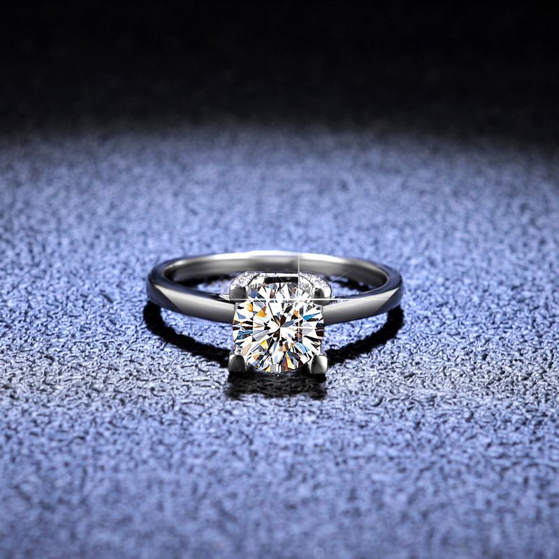 Tancise Classic Moissanite Silver Ring Ladies Jewelry Wedding Promise Party Gift_voghion.com