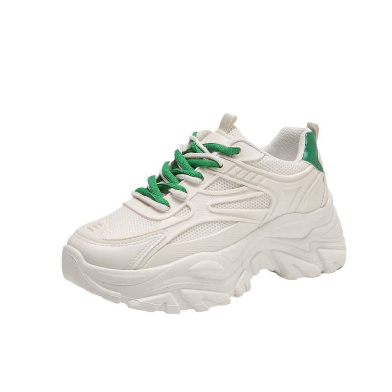 Retro little white shoes female Spring and autumn high street all match students breathable casual sports women's shoes_voghion.com