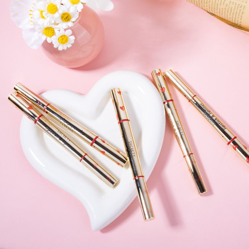 Lip Liner Double Headed Lipstick Lip Liner Two In One Multi Color Matte Long Lasting Lip Plumping Non Fading Hook Liner Pen_voghion.com