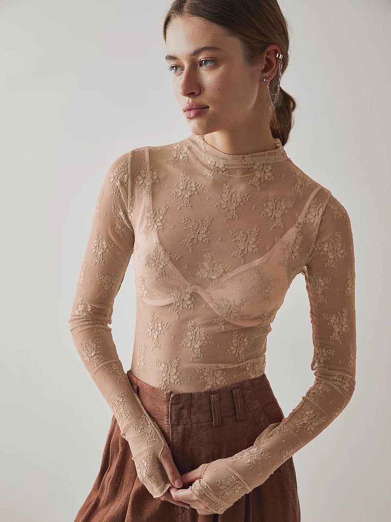 Transparentes Spitzen-Netzoberteil für Damen – Sexy Langarm-Schichtbluse, atmungsaktiv und dehnbar, trendige Streetwear und unverzichtbares Freizeitoutfit_voghion.com